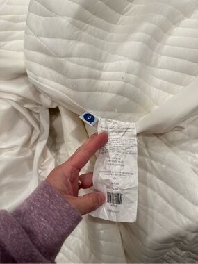 Sleep Number Queen White Quilted Mattress Pad